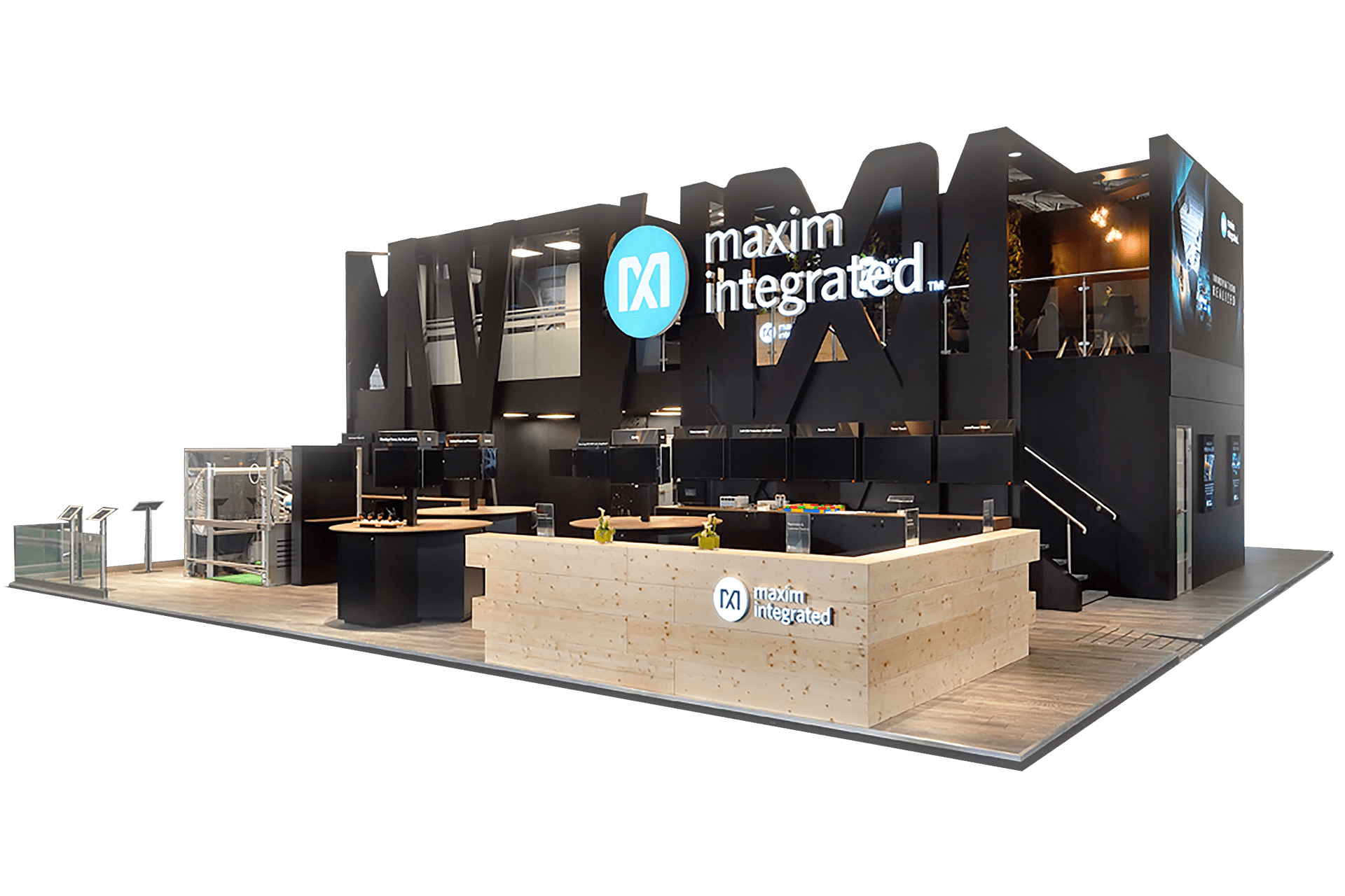 Maxim Integrated Trade Show Booth by Nebula Exhibits