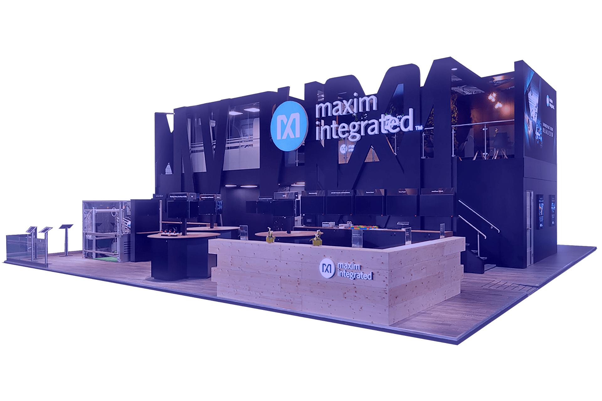 Maxim Integrated Trade Show Booth by Nebula Exhibits