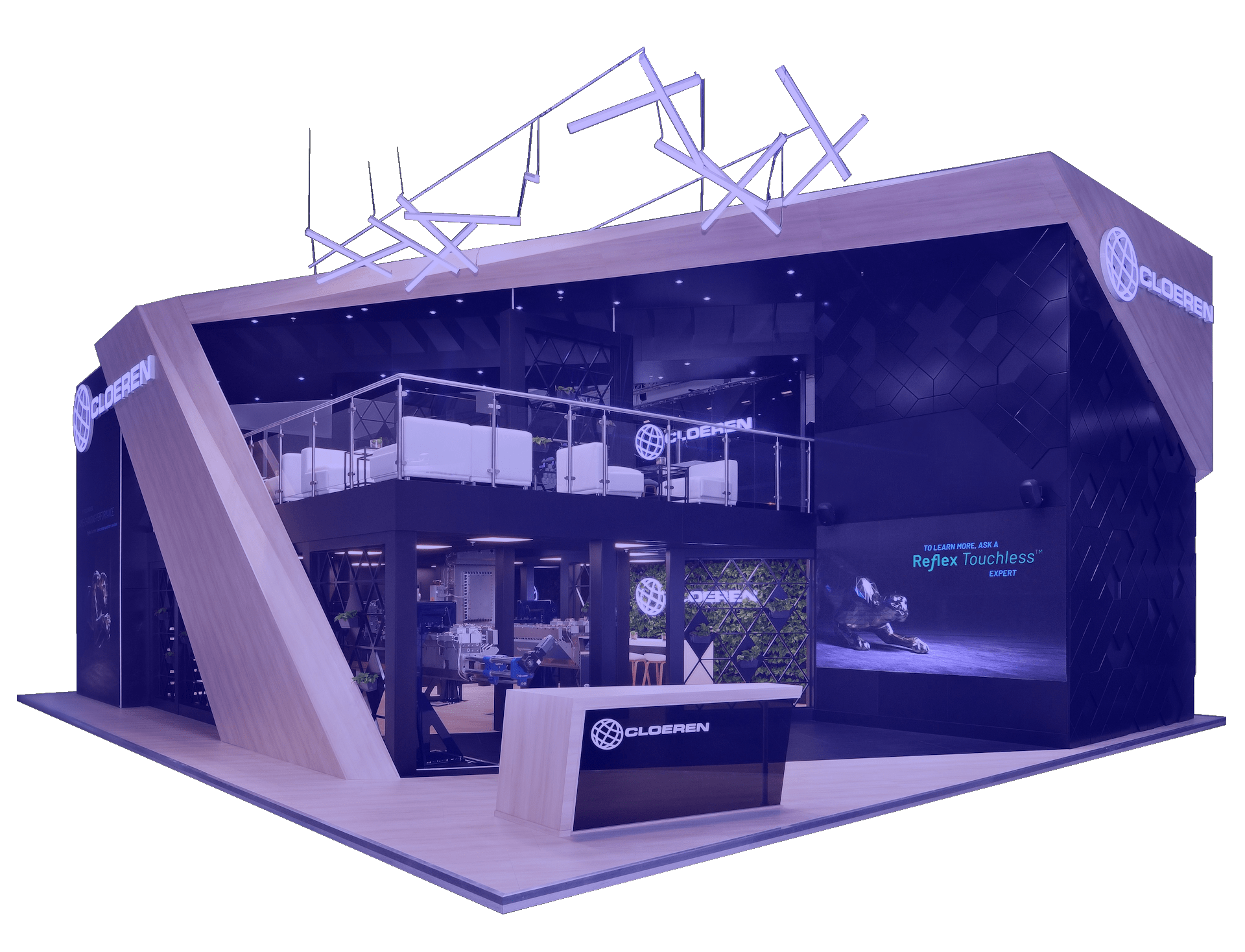Cloeren Trade Show Booth by Nebula Exhibits